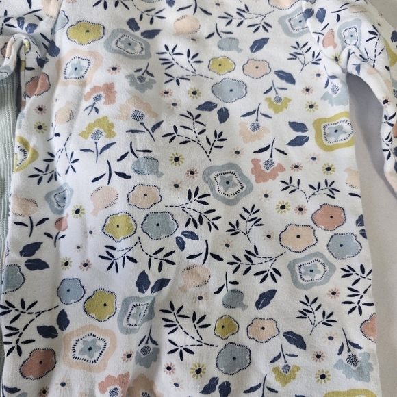 Set of 2 Baby Girl 3-6 M Bodysuits Carters & Cloud Island Green Pink Floral - Picture 11 of 11